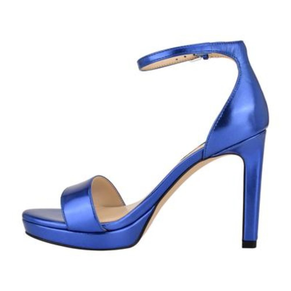Nine West Blue Edyn Ankle Strap Sandals - Picture 4 of 6